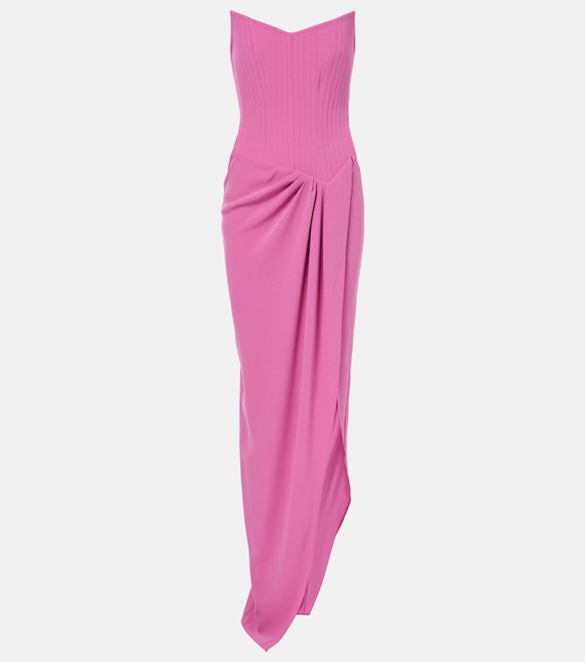 Draped crêpe corset gown | Alex Perry