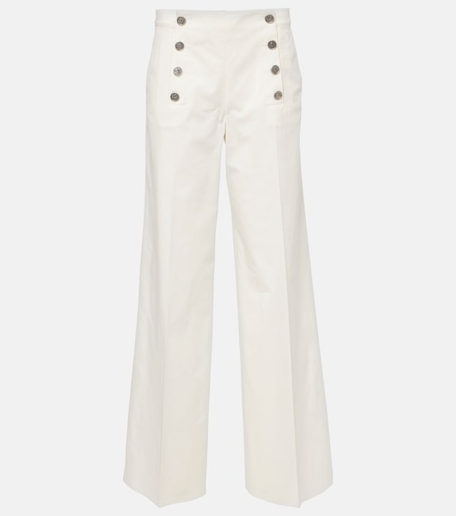 Cotton-blend wide-leg pants | Etro
