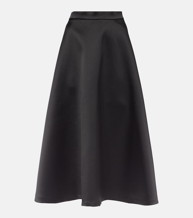 Satin midi skirt | Róhe