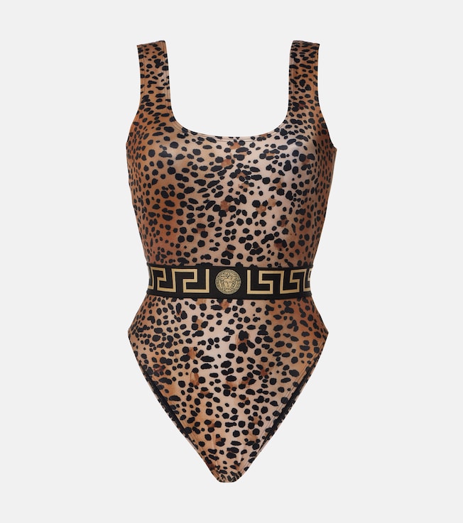 Leopard-print swimsuit | Versace