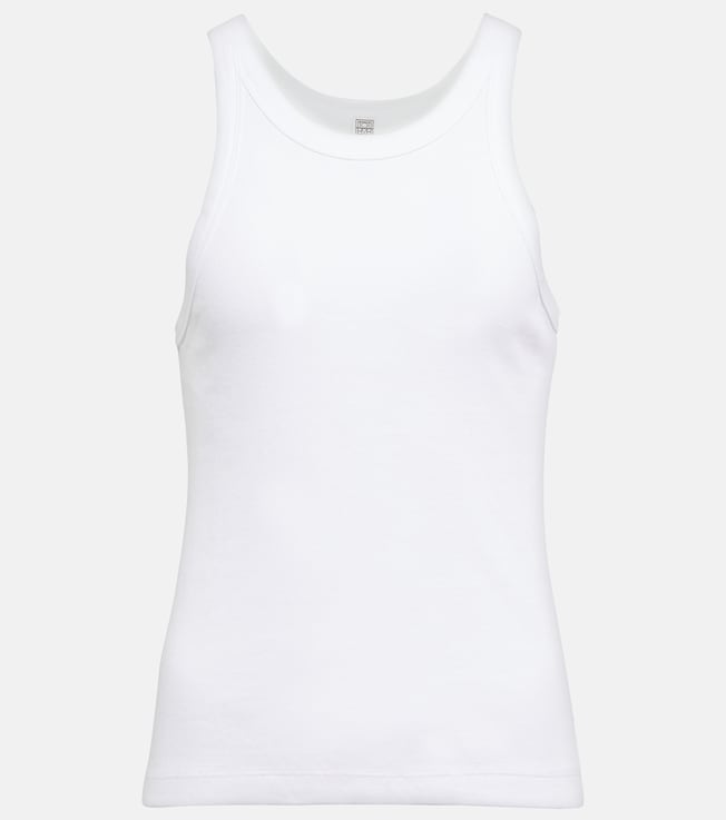 Cotton-blend jersey tank top | Toteme