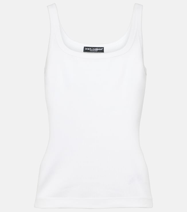 Ribbed-knit cotton tank top | Dolce&Gabbana