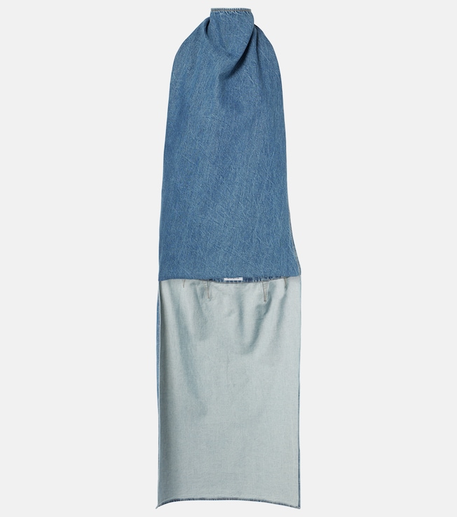 Caped denim top | Alaïa