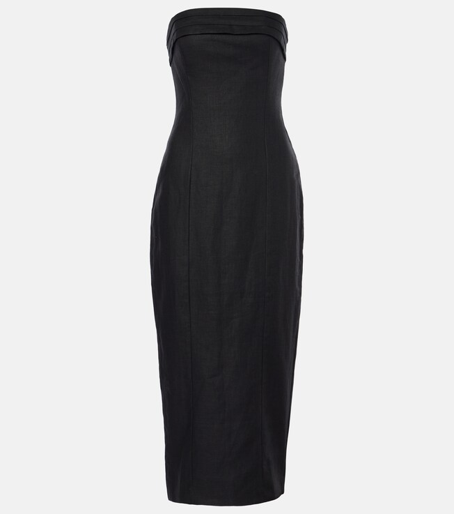 Linen midi dress | Faithfull