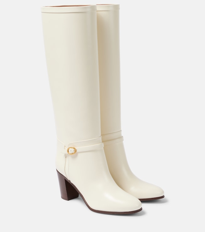 Pattie 75 leather knee-high boots | Valentino Garavani