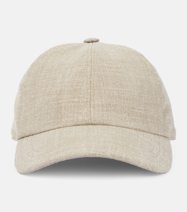 Caspian silk, linen, and wool baseball cap | The Row