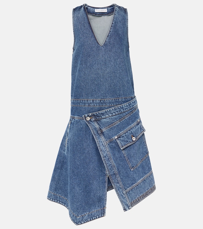 Denim wrap dress | JW Anderson