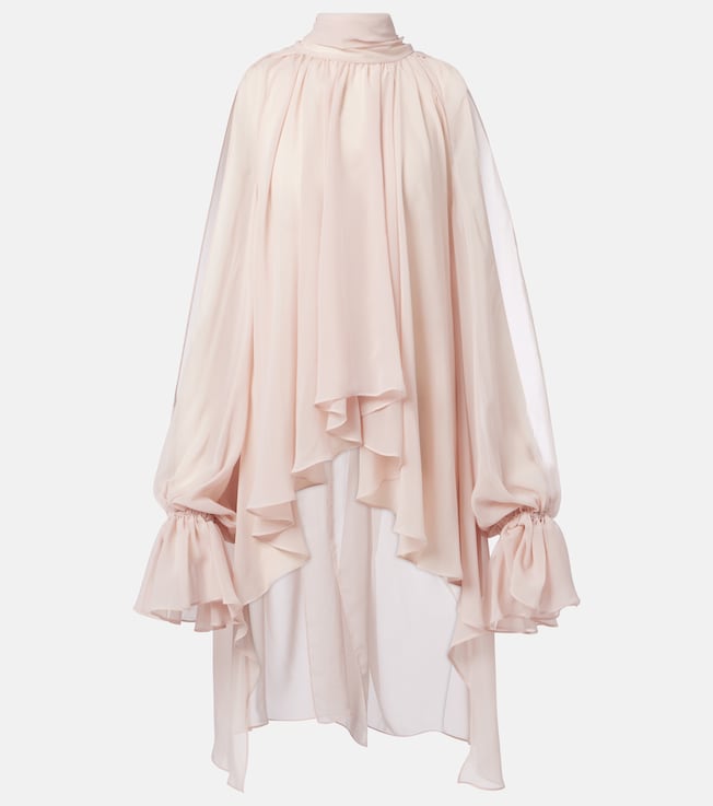 Asymmetric georgette blouse | Blumarine