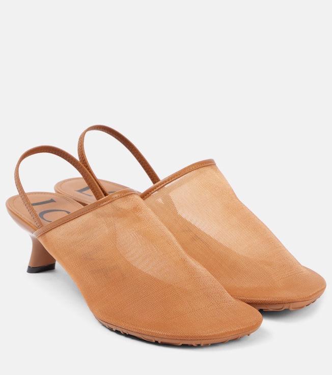 Petal mesh slingback mules | Loewe
