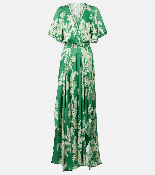 Mabelle satin maxi dress | Poupette St Barth