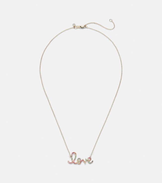 Love 14kt gold necklace with sapphires | Sydney Evan