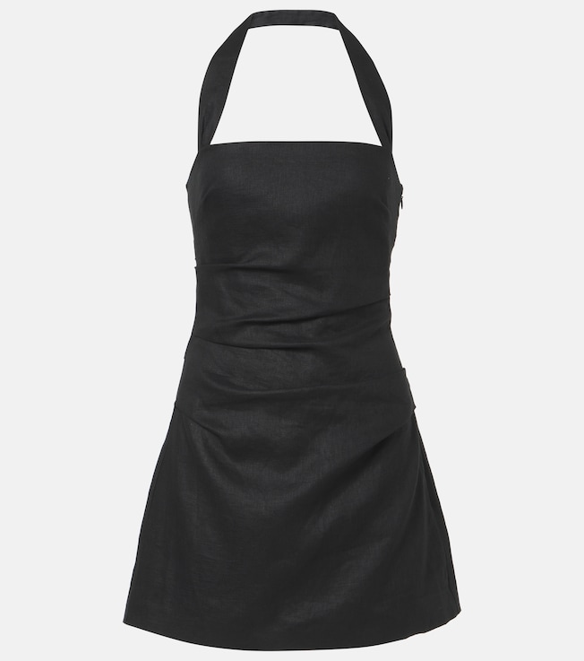 Halter neck linen minidress | SIR