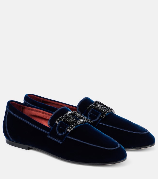 Kate embellished velvet loafers | Tod's