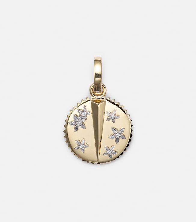 Resilience 18kt gold pendant necklace with diamonds | FoundRae