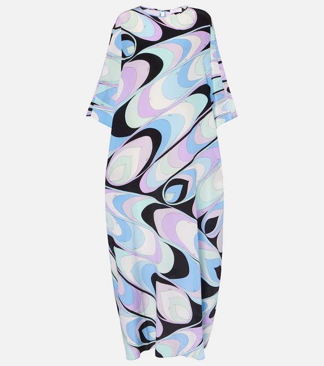 Iride silk crêpe de chine kaftan | Pucci