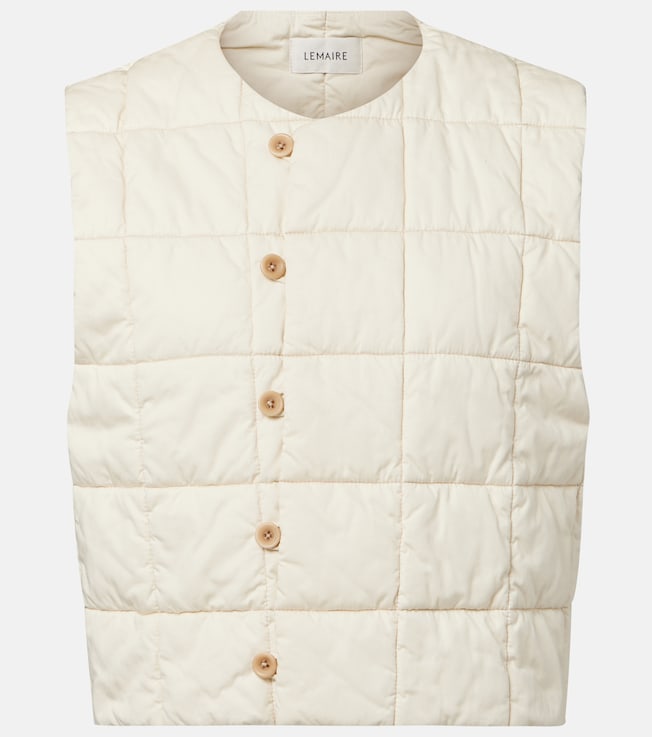 Quilted cotton puffer vest | Lemaire