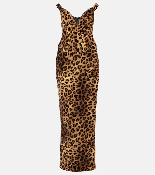 Shakti leopard-print cotton corset dress | The New Arrivals Ilkyaz Ozel