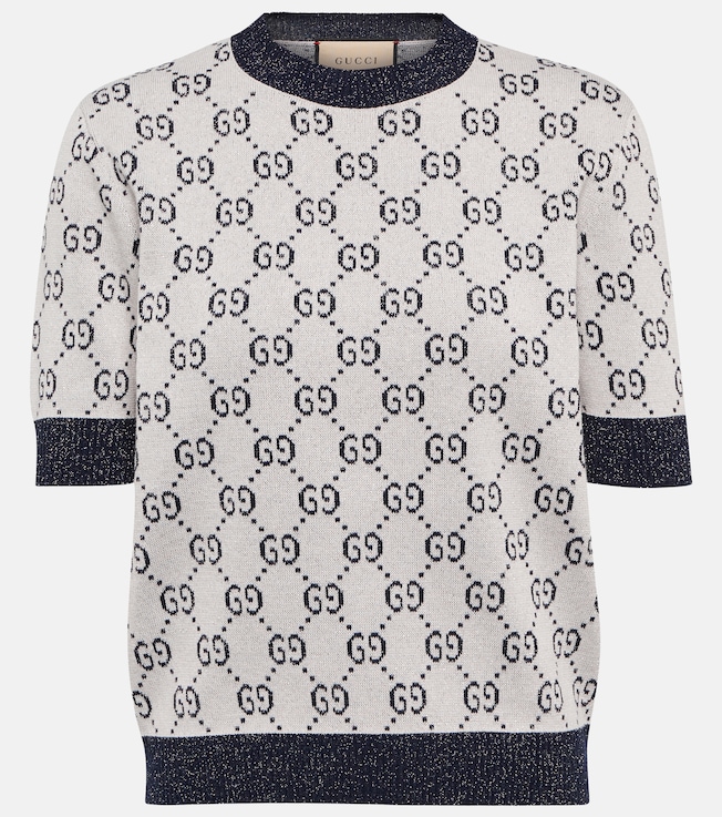 Cotton-blend lamé top | Gucci