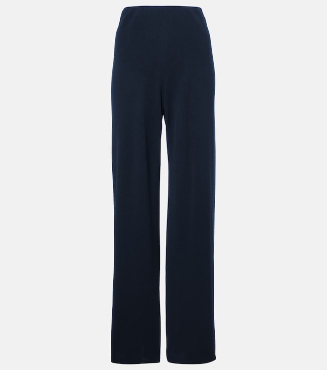 High-rise crêpe pants | Vince
