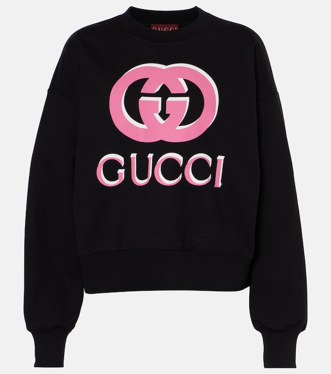 Logo cotton sweatshirt | Gucci