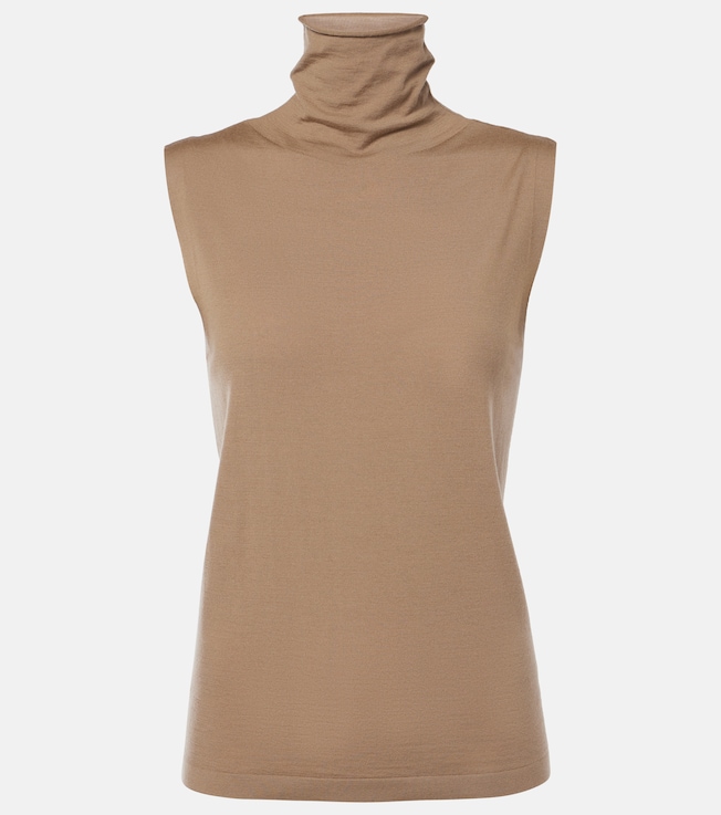 Ikatu wool jersey turtleneck top | The Row