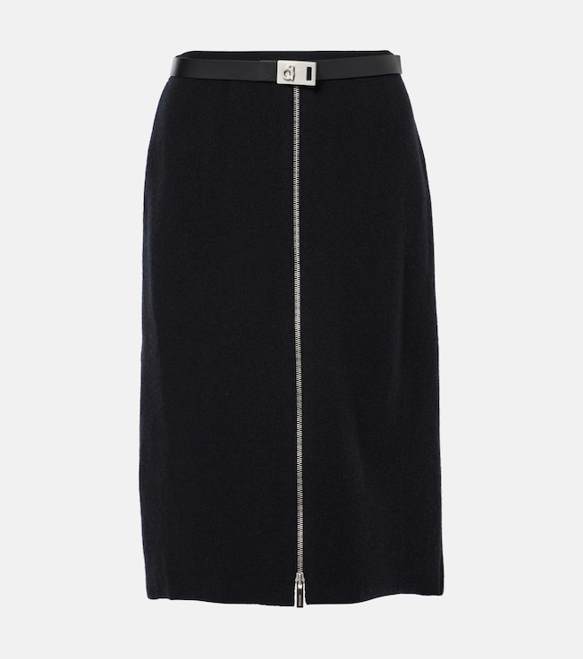 Zip-up belted pencil skirt | Ferragamo