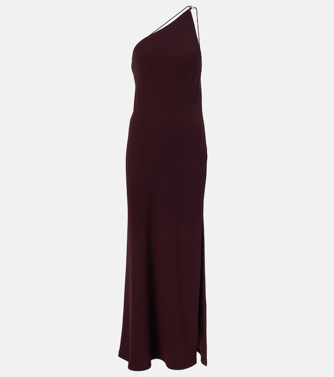 One-shoulder crêpe maxi dress  | Vince