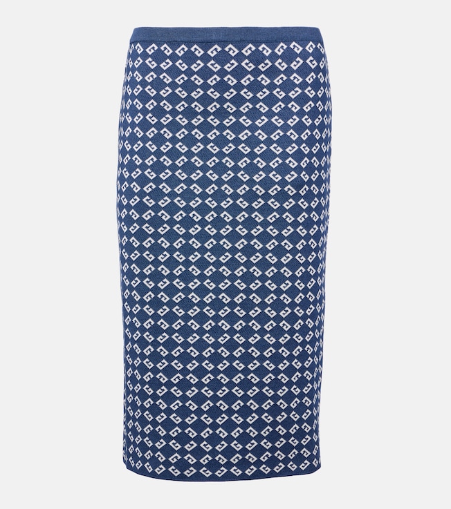 Monogram 72 jacquard midi skirt | Givenchy