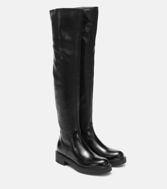 Tall leather boots | Prada