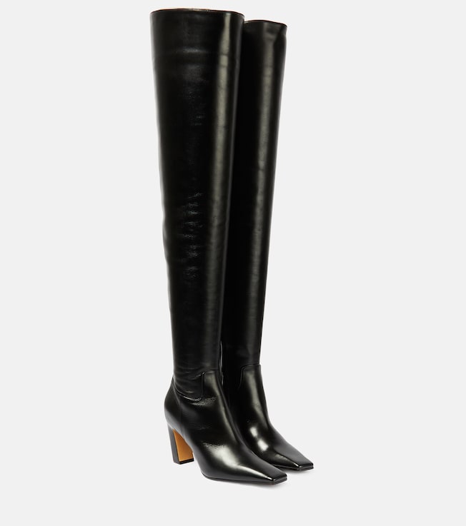 Marfa leather over-the-knee boots | Khaite
