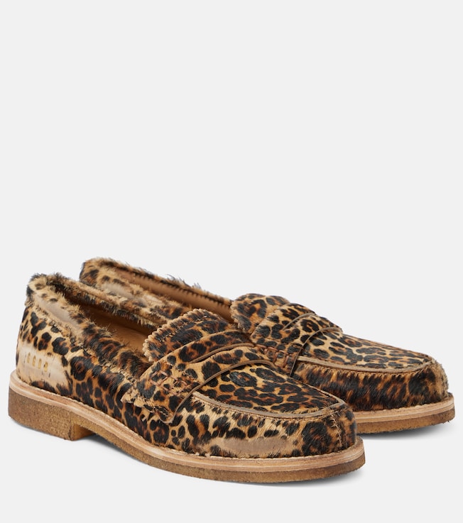 Jerry calf hair penny loafers | Golden Goose
