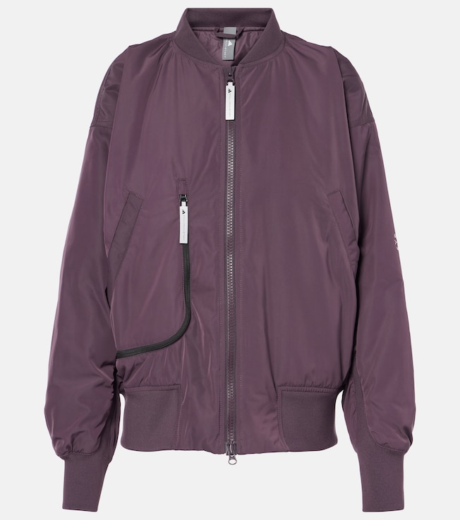Ruched technical bomber jacket  | Adidas by Stella McCartney