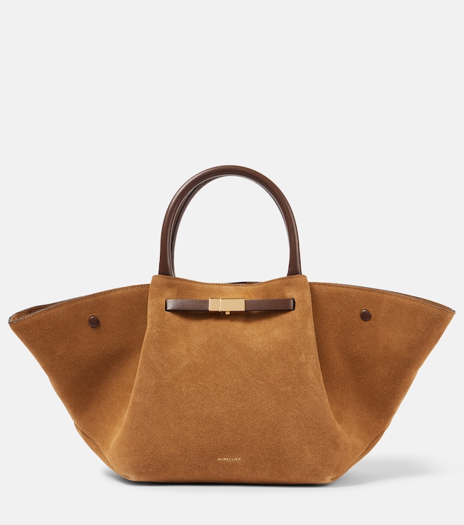 New York Midi suede tote bag | DeMellier