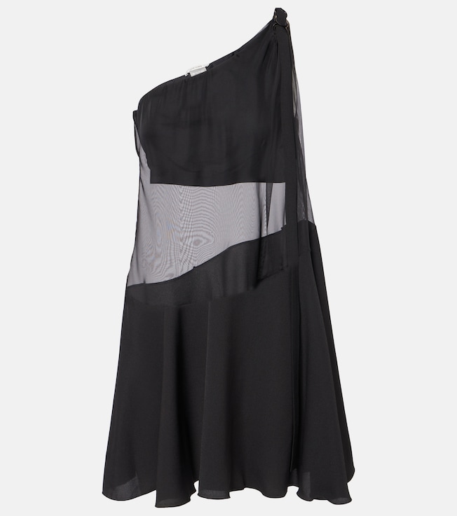 Daphne one-shoulder minidress  | Nensi Dojaka