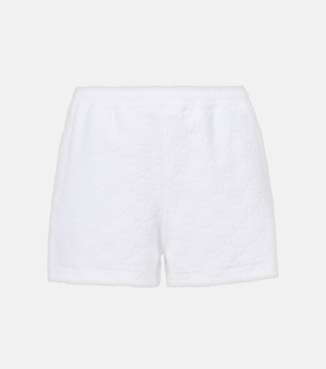 GG cotton-blend terry shorts | Gucci