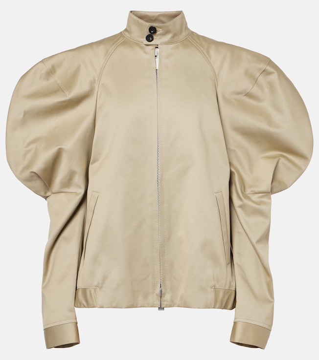 Puff-sleeve cotton chino jacket | Sacai
