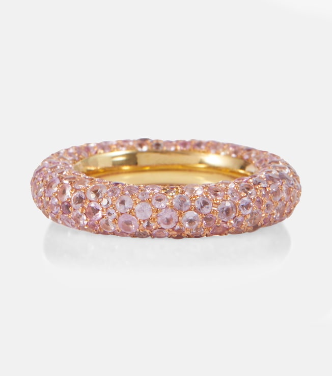 Blossom Bubble 18kt gold ring with sapphires | Octavia Elizabeth