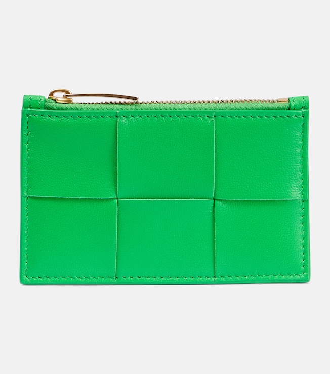 Intreccio leather card holder | Bottega Veneta