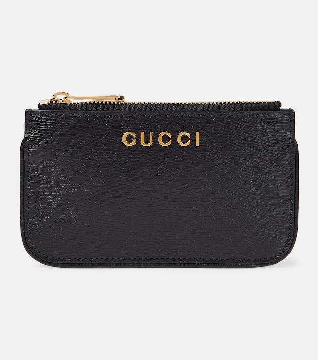 Logo leather card case | Gucci
