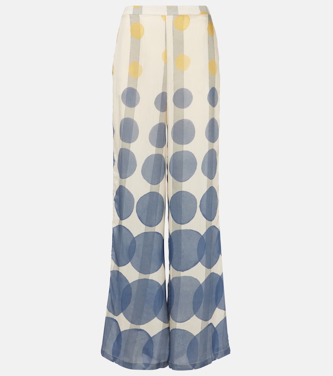 Polka-dot wide-leg pants | Adriana Degreas
