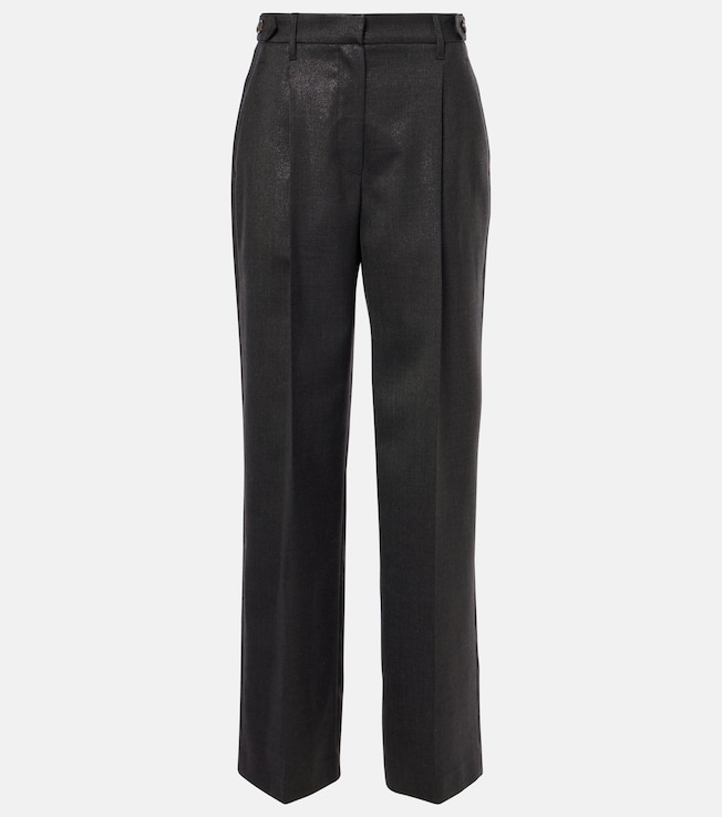 Wool-blend wide-leg pants | Brunello Cucinelli
