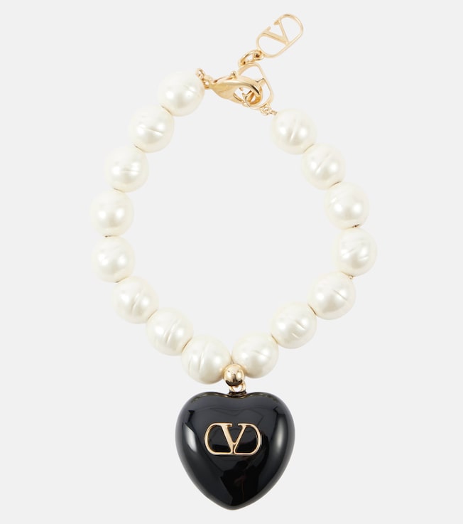 VLogo faux pearl bracelet | Valentino