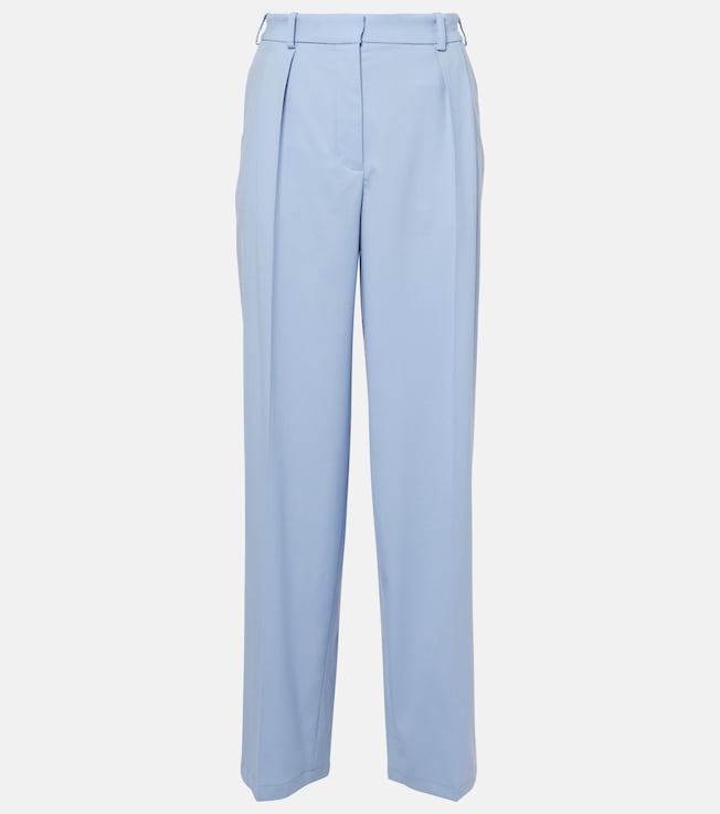 Bucklel wool crêpe wide-leg pants | Joseph