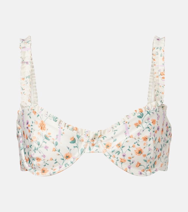Agraz floral bikini top | Agua by Agua Bendita