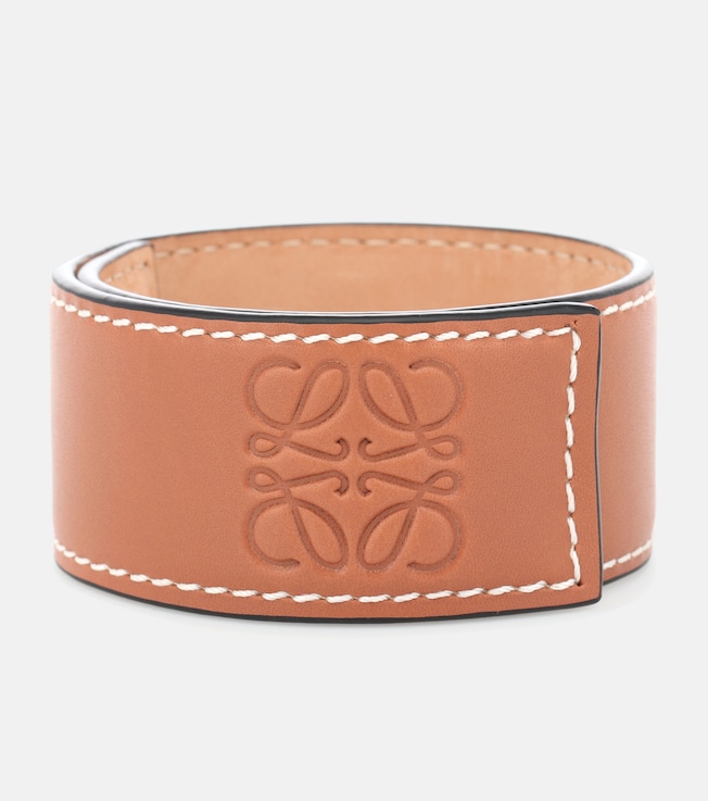 Anagram leather snap bracelet | Loewe