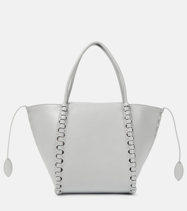 Hinge Medium leather tote | Alaïa