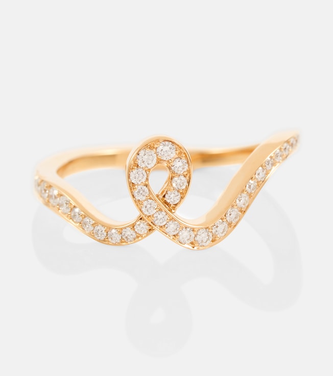 Ruban de Diamant 18kt yellow gold ring with diamonds | Sophie Bille Brahe