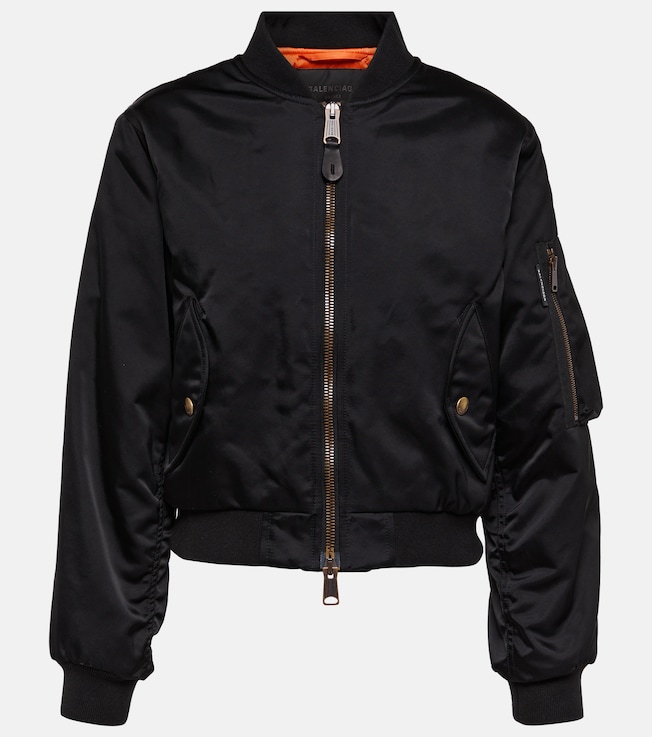 Shrunk cropped bomber jacket | Balenciaga