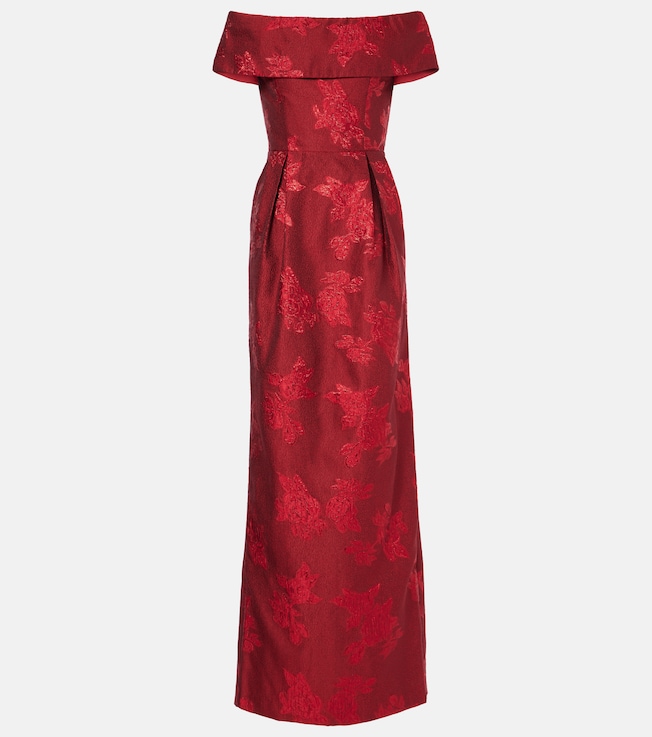 Henrietta brocade bustier gown | Rebecca Vallance