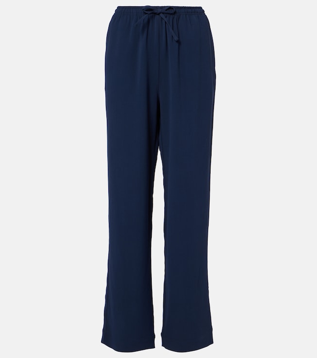 Aurelia crêpe straight pants | Asceno